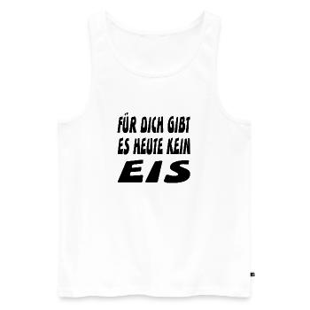 Eis - Männer Premium Bio Tank Top - Weiß - Vorne - AI Model Male 178 light (178cm)