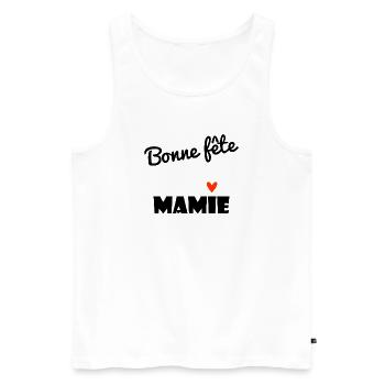 ALLES GUTE ZUM GEBURTSTAG, OMA. OMA. MAMA. GROSSMUTTER - Männer Premium Bio Tank Top - Weiß - Vorne - Michal (187cm)
