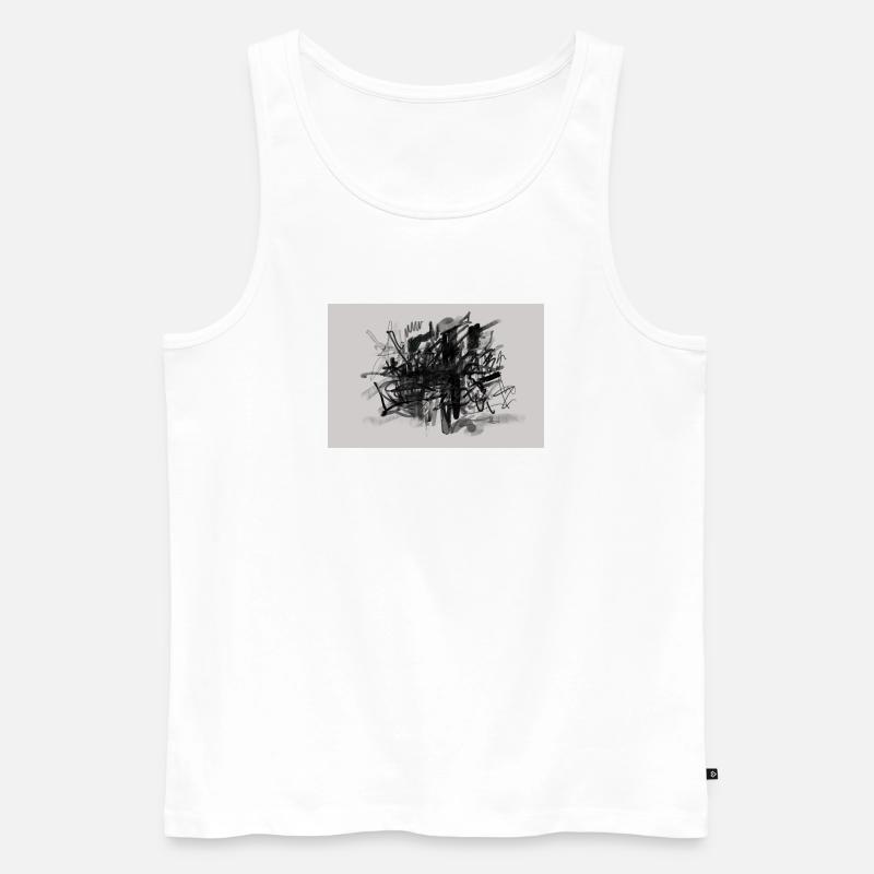 Knoten des Lärms - Männer Premium Bio Tank Top - Weiß