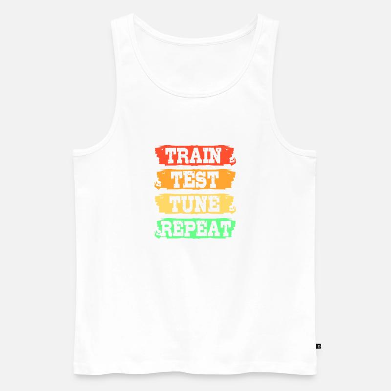 Programmeur codeur GPT - Débardeur bio Premium Homme - blanc