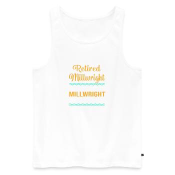 CNC Schlosser Maschinenbau Mechaniker - Männer Premium Bio Tank Top - Weiß - Vorne - Michal (187cm)