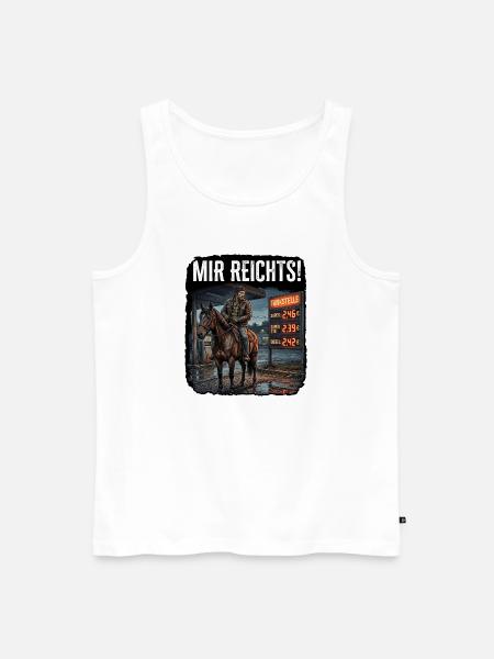 Sprit Preise Tanken Benzin - Männer Premium Bio Tank Top - Weiß