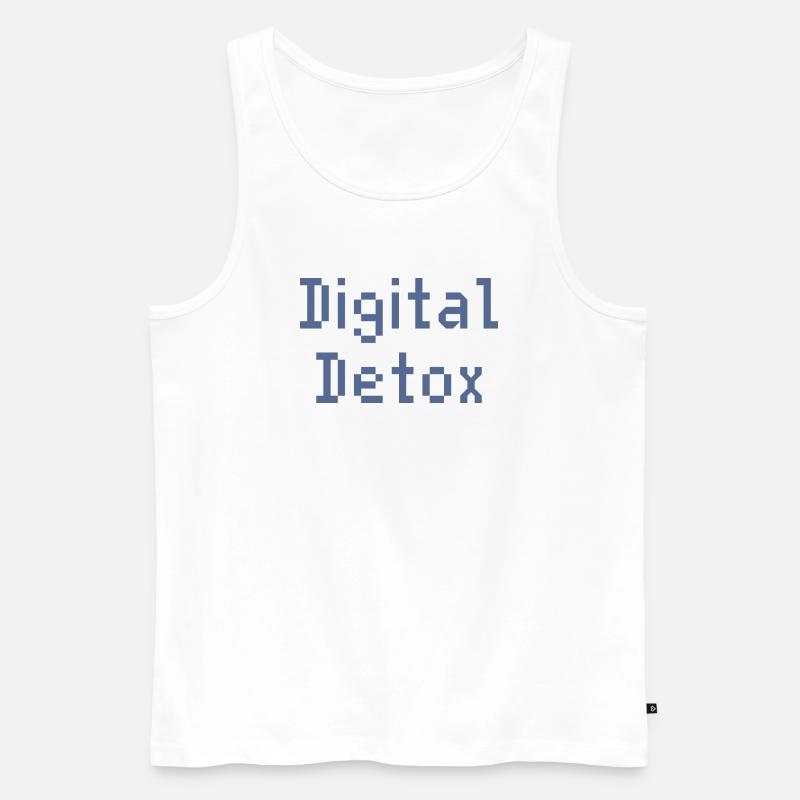 Pixel Grid Digital Toolkit - Männer Premium Bio Tank Top - Weiß