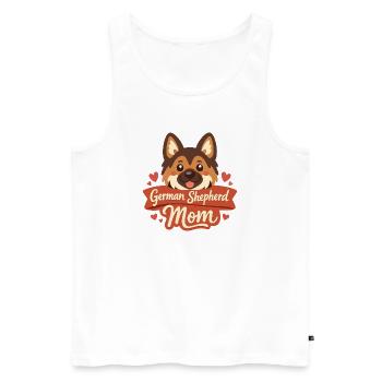 German Shepherd Owners and Dog Lovers GSD Mom - Men's Premium Organic Tank Top - white - Front - Michal (187cm)