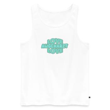 Gift for Ophthalmologist - Men's Premium Organic Tank Top - white - Front - Michal (187cm)