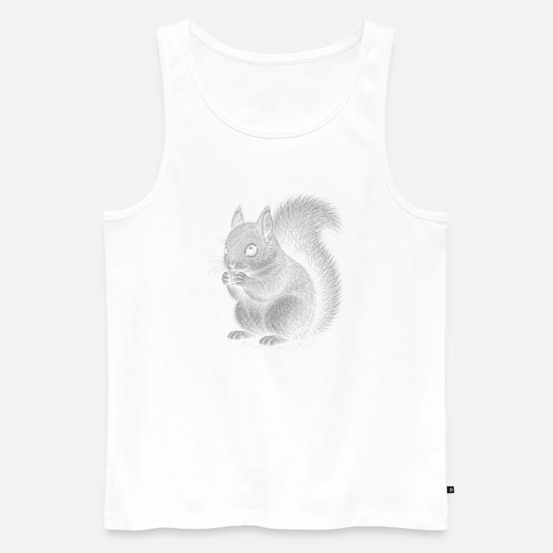 Eichhörnchen - Männer Premium Bio Tank Top - Weiß