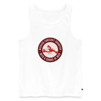 Crawfish Weekend Bierchance - Männer Premium Bio Tank Top - Weiß - Vorne - AI Model Male 178 light (178cm)