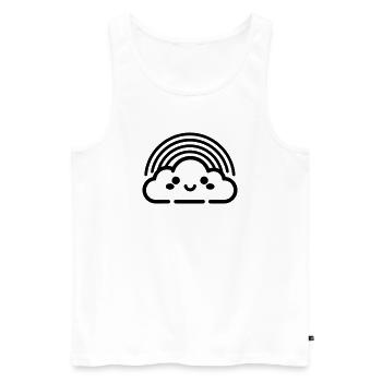 rainbow - Men's Premium Organic Tank Top - white - Front - Michal (187cm)