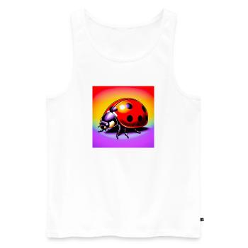 ladybird - Men's Premium Organic Tank Top - white - Front - Michal (187cm)
