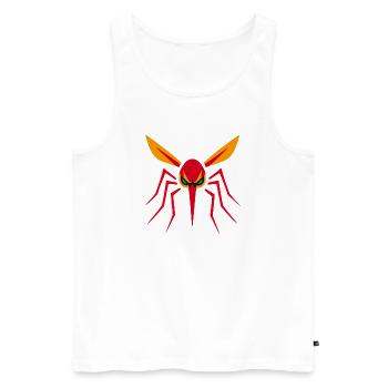 Mosquito, Mosquito, Insect, Evil - Men's Premium Organic Tank Top - white - Front - AI Model Male 178 light (178cm)