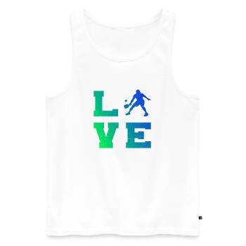 Pickleball player Idea for pickleball athlete fans - Men's Premium Organic Tank Top - white - Front - Michal (187cm)