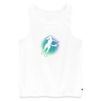 Pickleball Coach Design for Pickleball Player Fans - Men's Premium Organic Tank Top - white - Front - Michal (187cm)
