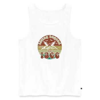 60th Birthday Living Legend since VIN 05/1966 - Men's Premium Organic Tank Top - white - Front - Michal (187cm)