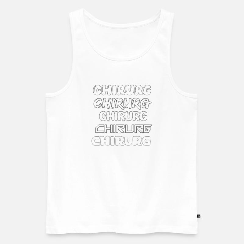 Chirurg als Beruf - Männer Premium Bio Tank Top - Weiß