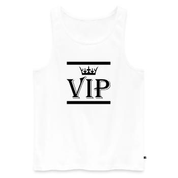 Vip - Männer Premium Bio Tank Top - Weiß - Vorne - AI Model Male 178 light (178cm)
