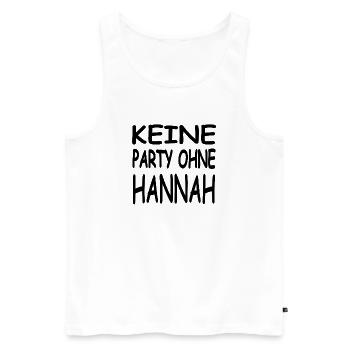 Hannah - Männer Premium Bio Tank Top - Weiß - Vorne - Michal (187cm)