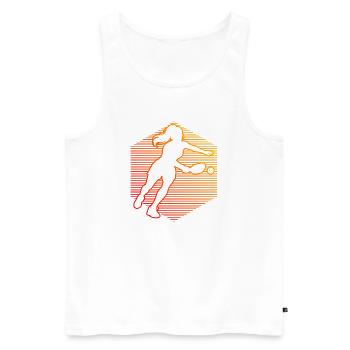 Pickleballer's idea for pickleball players Fans - Men's Premium Organic Tank Top - white - Front - Michal (187cm)