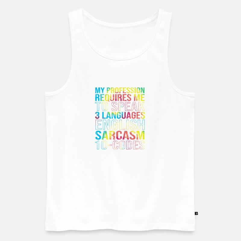 Medical Coder - Men's Premium Organic Tank Top - white