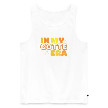 For Swabian godparents, in my godfather era - Men's Premium Organic Tank Top - white - Front - Michal (187cm)