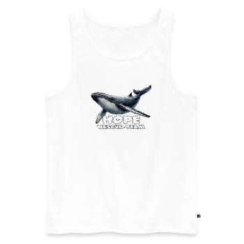 Hope Rescue Team Whale Baltic Sea - Débardeur bio Premium Homme - blanc - Devant - Michal (187cm)