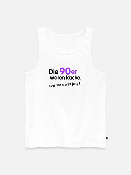 90er waren kacke - Männer Premium Bio Tank Top - Weiß