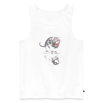 Wasserotter Brüller - Männer Premium Bio Tank Top - Weiß - Vorne - AI Model Male 178 light (178cm)