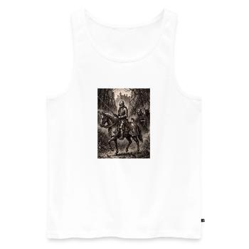 Knight Death and the Devil by Albrecht Durer - Männer Premium Bio Tank Top - Weiß - Vorne - Michal (187cm)