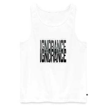 Courage Against Fear Cross Design - Men's Premium Organic Tank Top - white - Front - AI Model Male 178 light (178cm)