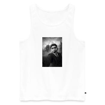Franz Kafka Selfie Porträt - Männer Premium Bio Tank Top - Weiß - Vorne - Michal (187cm)