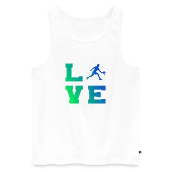 Pickleballspieler Geschenk für pickleball pro Fans - Männer Premium Bio Tank Top - Weiß - Vorne - Michal (187cm)