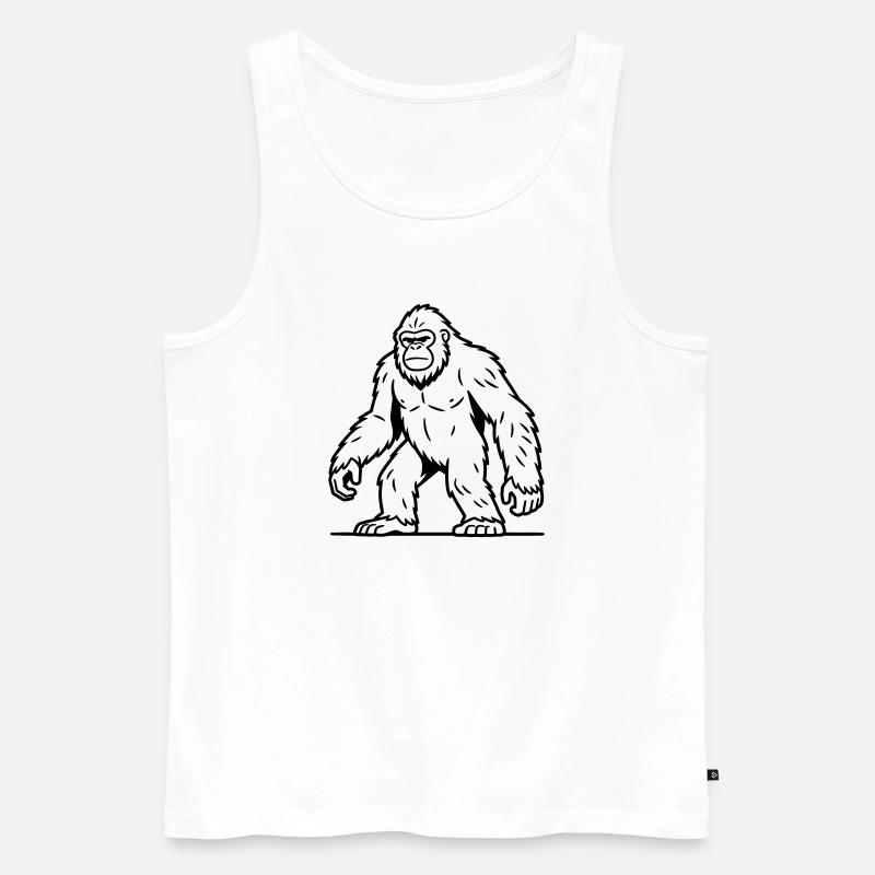Sasquatch - Männer Premium Bio Tank Top - Weiß