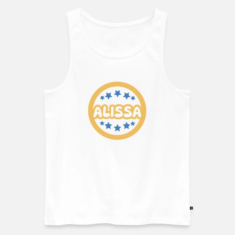 Geschenk Alissa - Männer Premium Bio Tank Top - Weiß