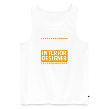 Architecture Architect Interior Designer - Men's Premium Organic Tank Top - white - Front - Michal (187cm)