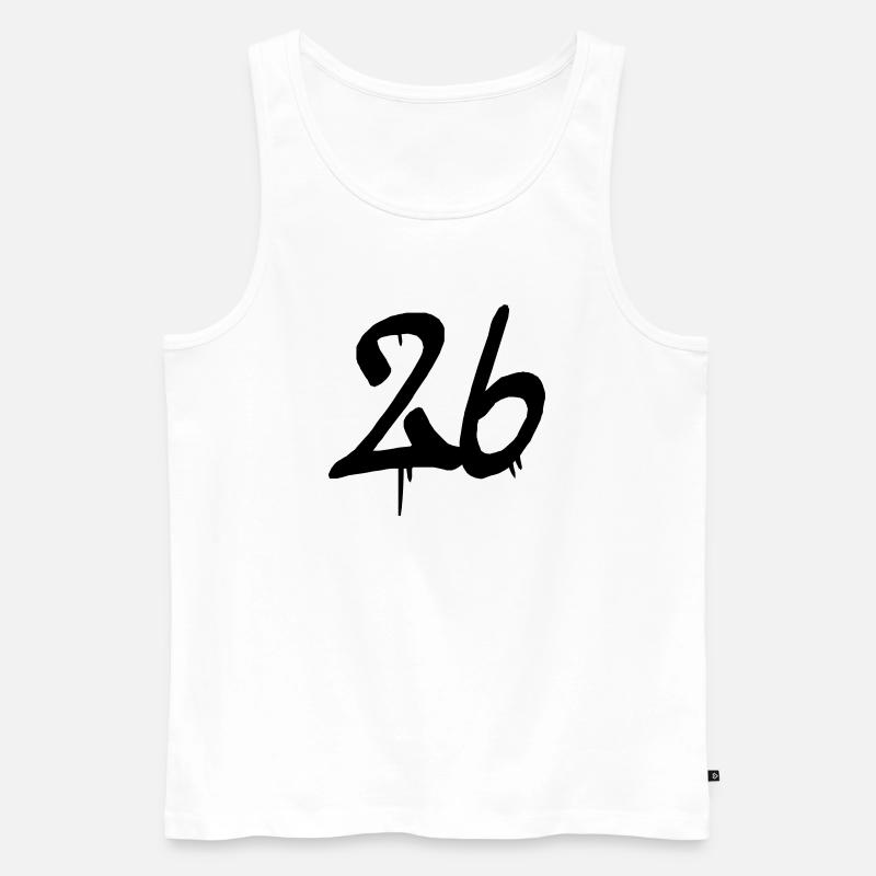 26 - Männer Premium Bio Tank Top - Weiß