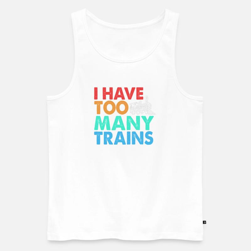 Model Railway Model Making Model Maker - Men's Premium Organic Tank Top - white