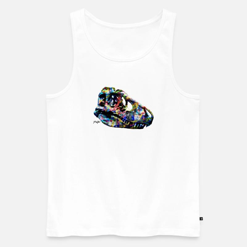 Tarbosaurus - Männer Premium Bio Tank Top - Weiß
