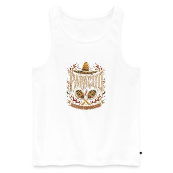 Fiesta Familia Orgullo - Männer Premium Bio Tank Top - Weiß - Vorne - Michal (187cm)
