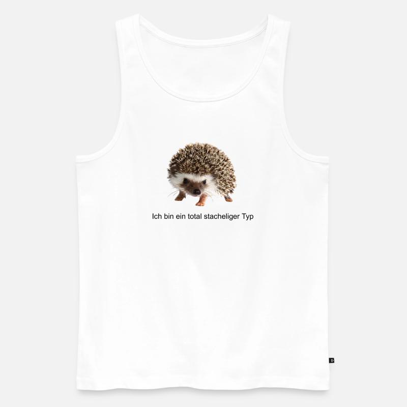 Stacheligen Typ - Männer Premium Bio Tank Top - Weiß
