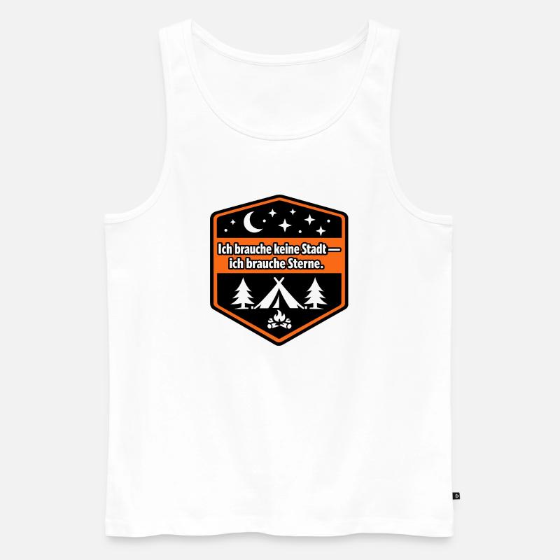 Camper van, panel van, motorhome - Men's Premium Organic Tank Top - white