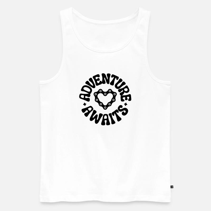 Radfahren - Männer Premium Bio Tank Top - Weiß