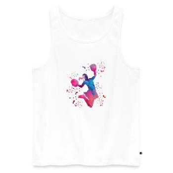 Cheerleader Cheer Mom Cheerleading - Men's Premium Organic Tank Top - white - Front - Michal (187cm)