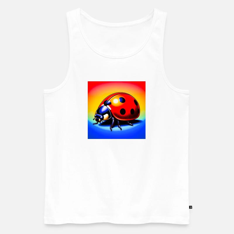 Marienkäfer - Männer Premium Bio Tank Top - Weiß