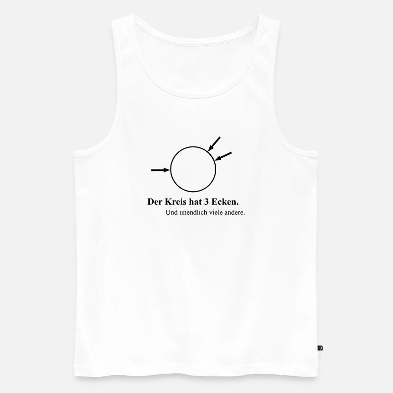 Drei Ecken - Männer Premium Bio Tank Top - Weiß