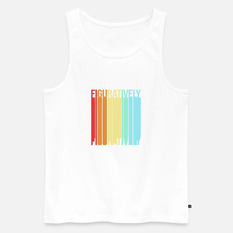 Grammatik - Männer Premium Bio Tank Top - Weiß