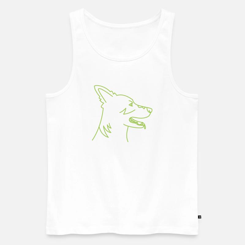 AmarokGeist - Männer Premium Bio Tank Top - Weiß
