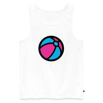 Water Polo Beach Summer Icon - Men's Premium Organic Tank Top - white - Front - Michal (187cm)