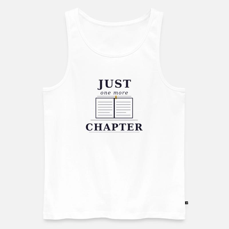 Just one more chapter - Männer Premium Bio Tank Top - Weiß