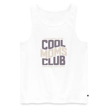 Cadeau des mamans pour la fête des mères - Club des mamans cool - Débardeur bio Premium Homme - blanc - Devant - AI Model Male 178 light (178cm)