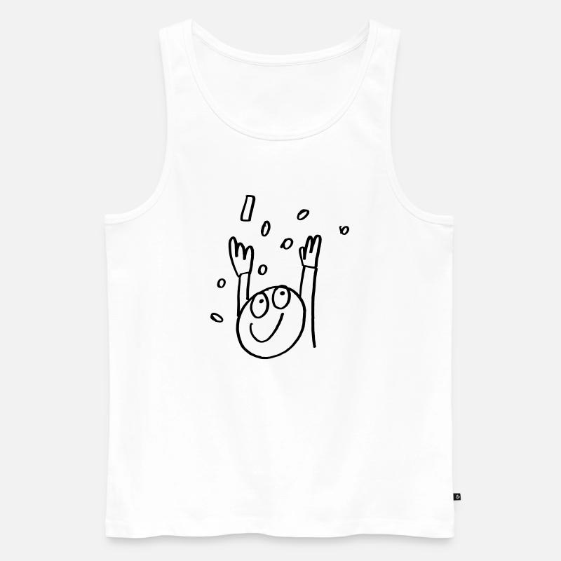 LetsCelebrate - Männer Premium Bio Tank Top - Weiß