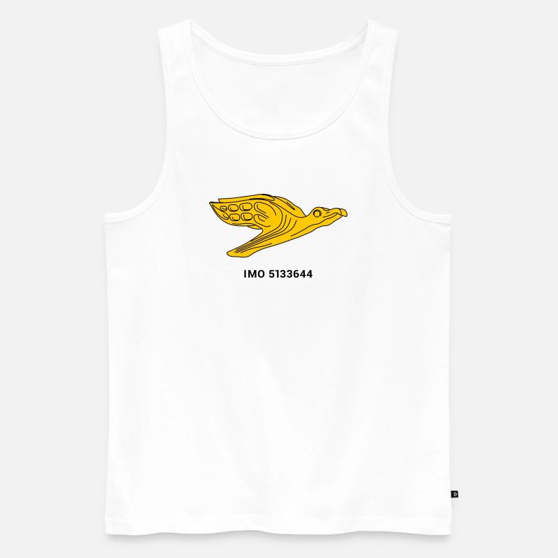 Gorch Fock - Albatros Marine Segelschiff - Männer Premium Bio Tank Top - Weiß